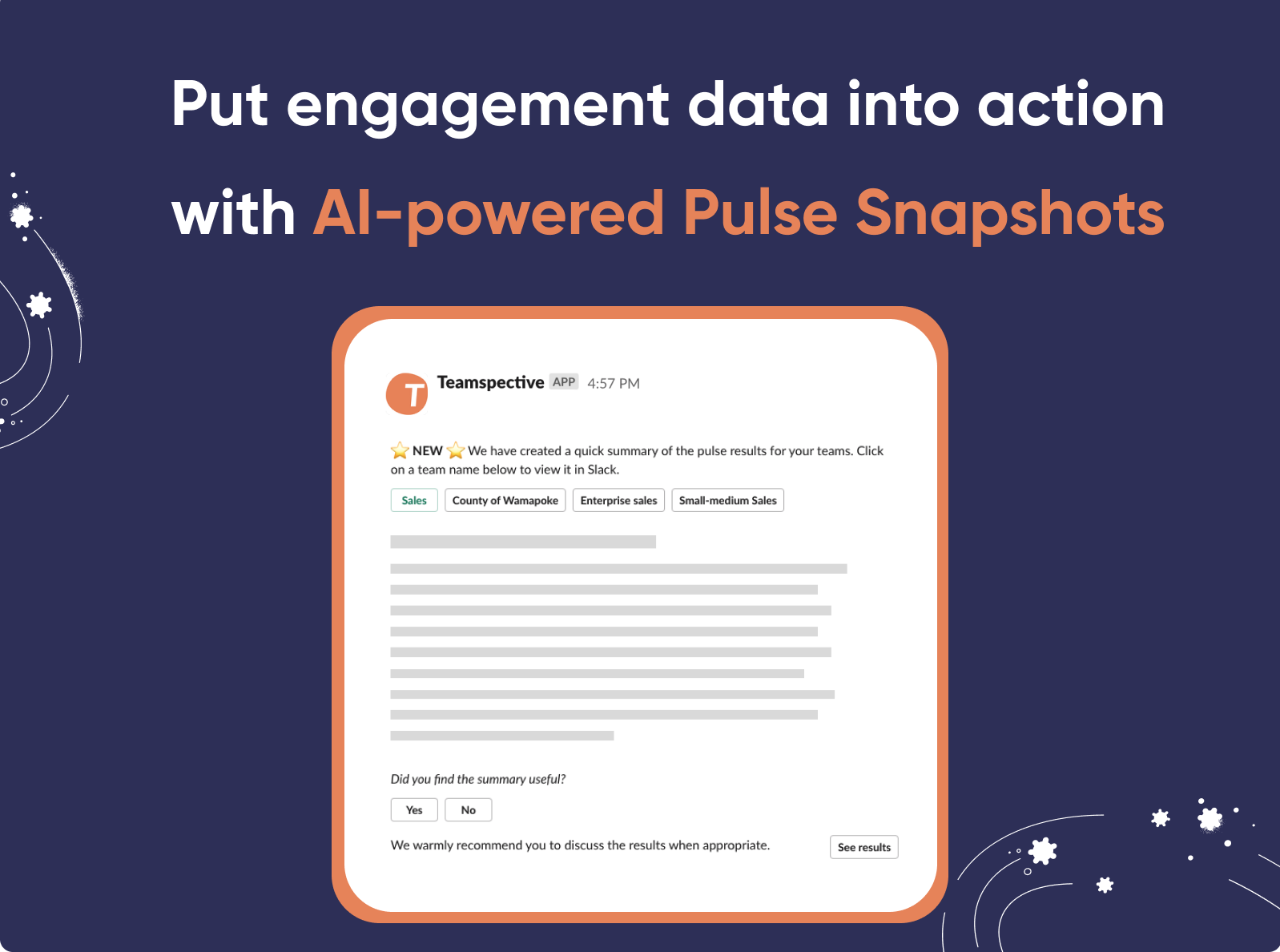How to put engagement data into action? Introducing Teamspective’s AI-powered Pulse Snapshots