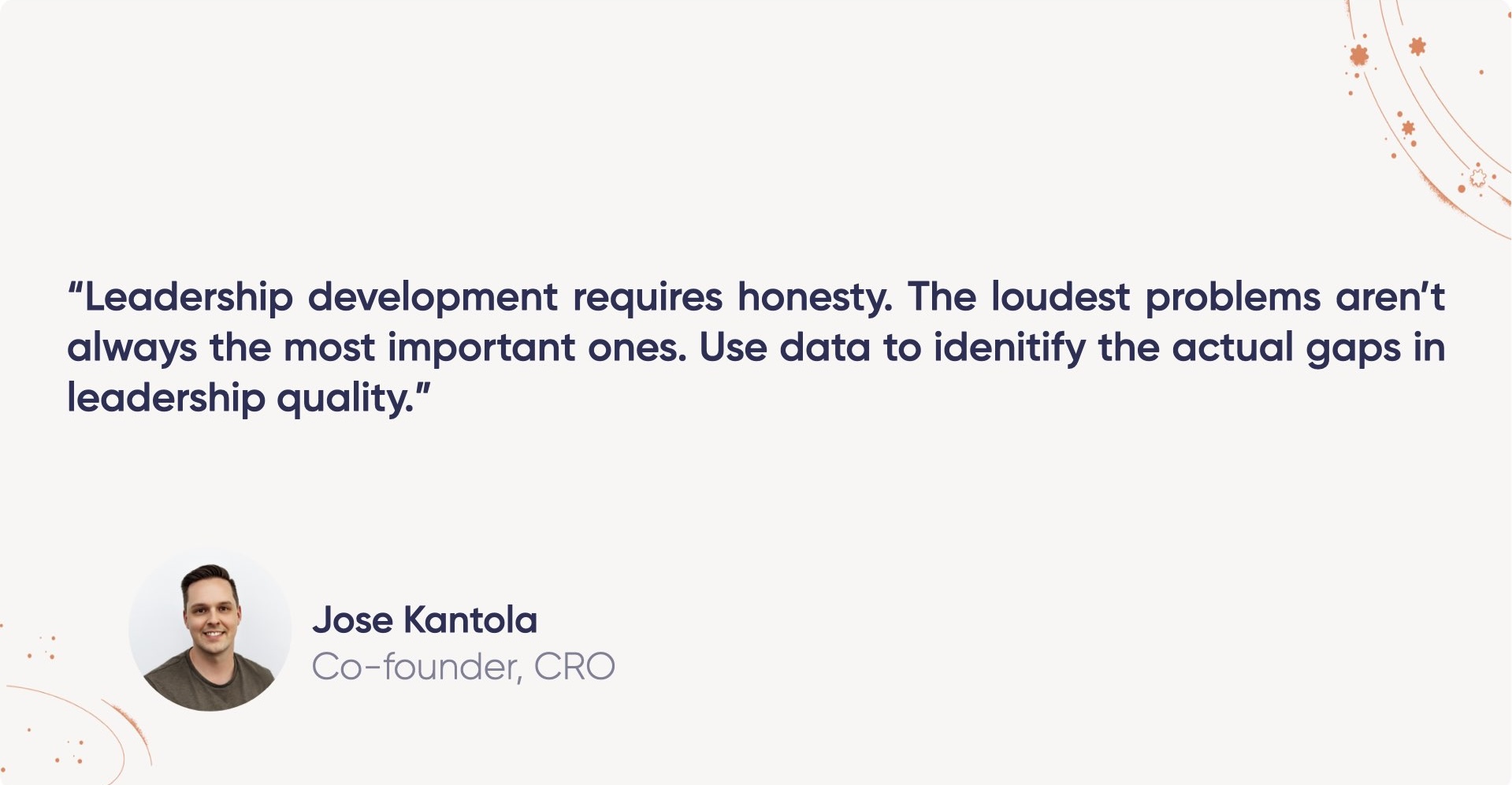 Leadership development plan requires honesty