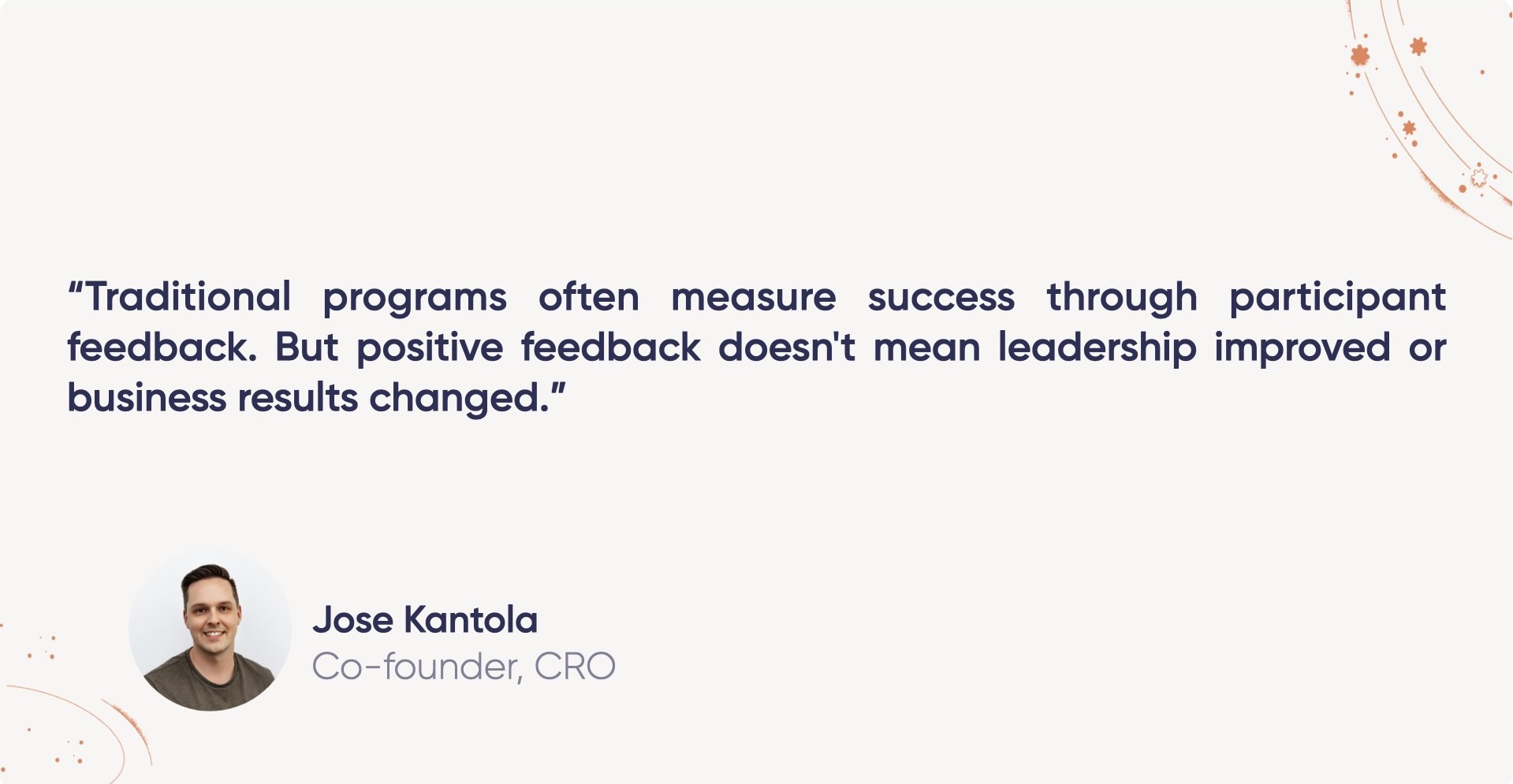 Modern approach to leadership development programs