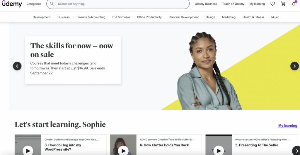 Udemy leadership development tools